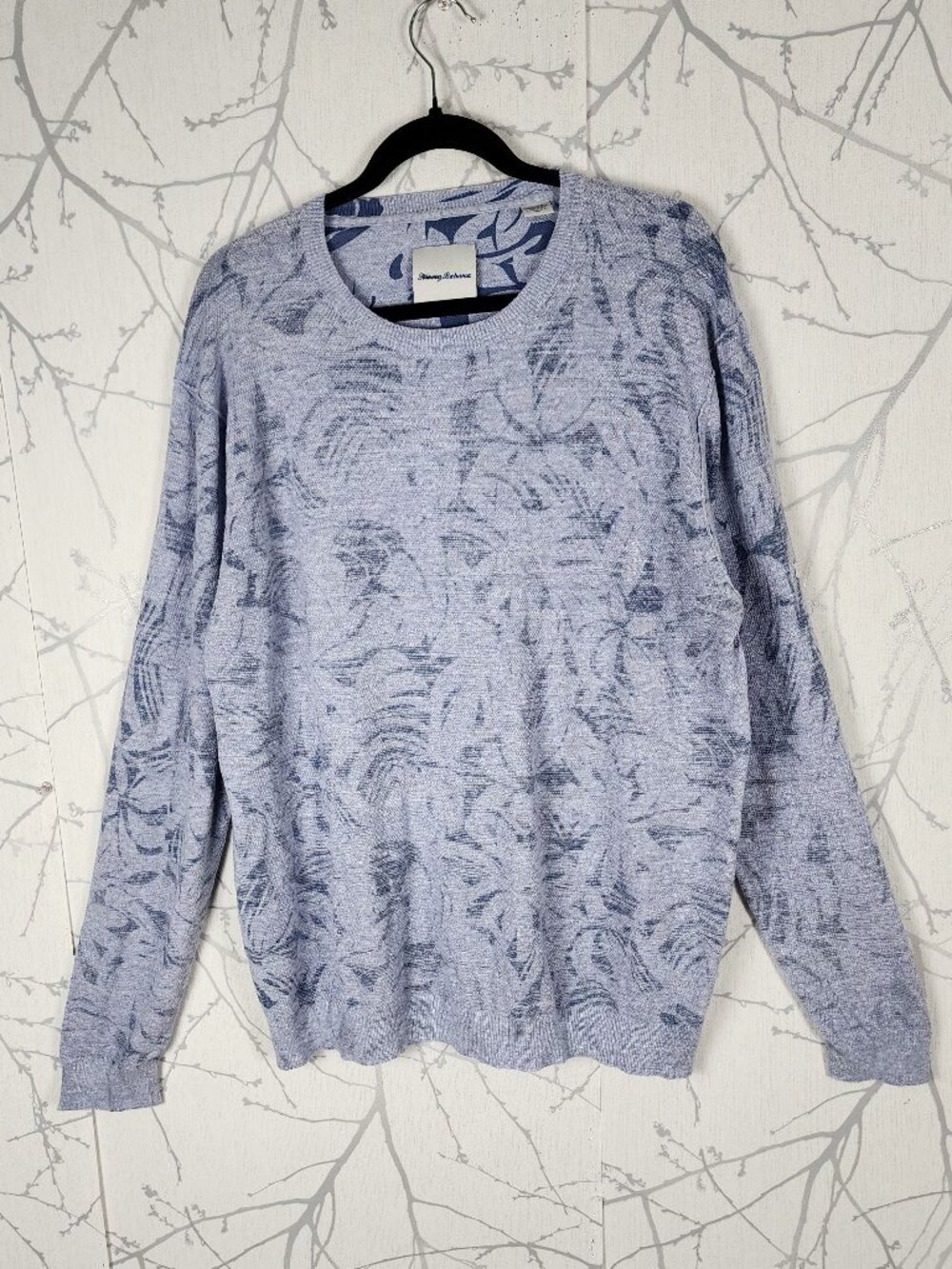 Tommy Bahama Cotton Blend Inside Out Crewneck Long Sleeve